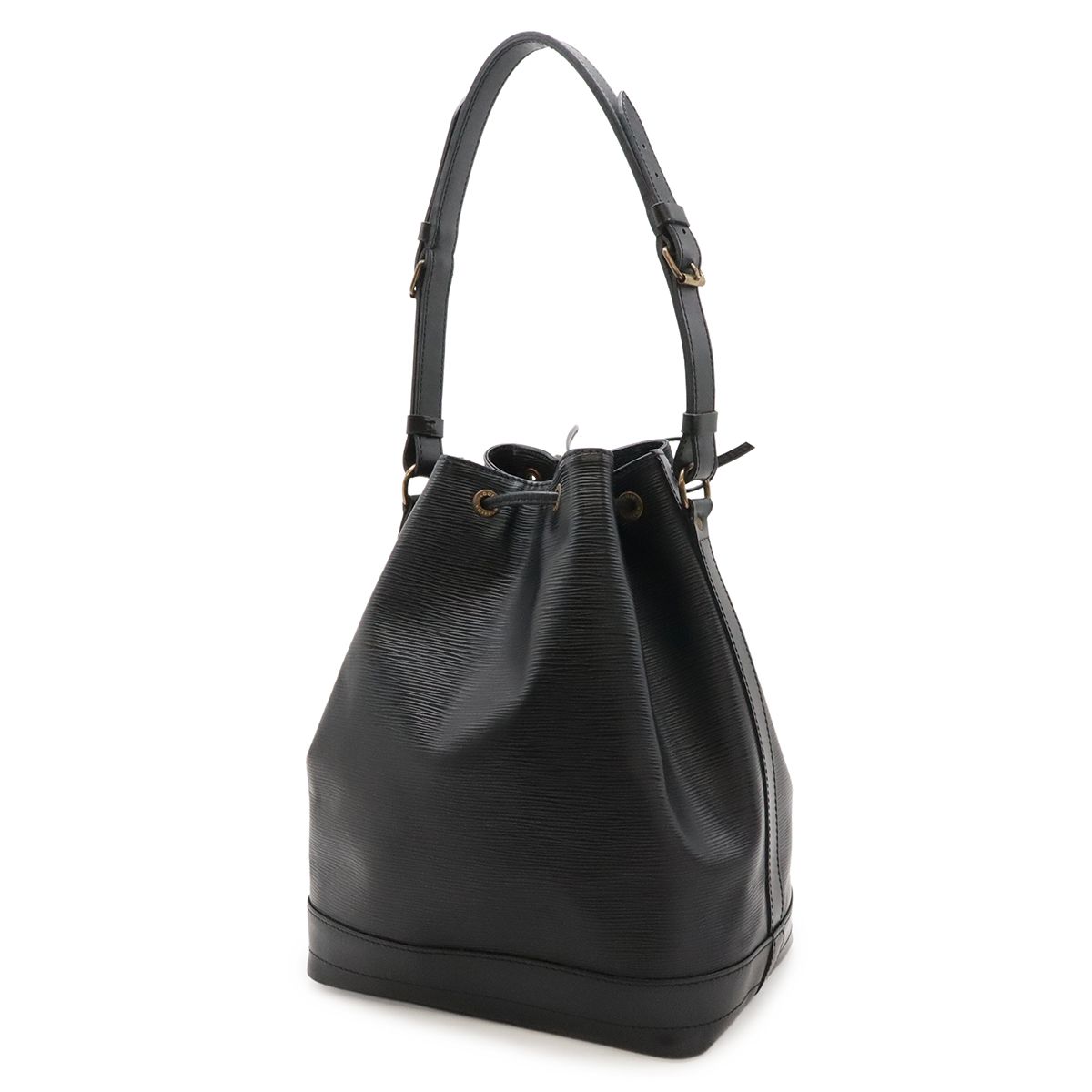 Louis Vuitton Epi Noe Shoulder Bag Drawstring Noir Black Gold — view 2