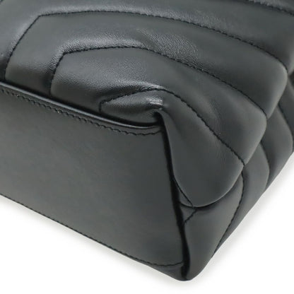 Saint Laurent Paris YSL Lou Chain Shoulder Bag Quilted Leather Black — view 3
