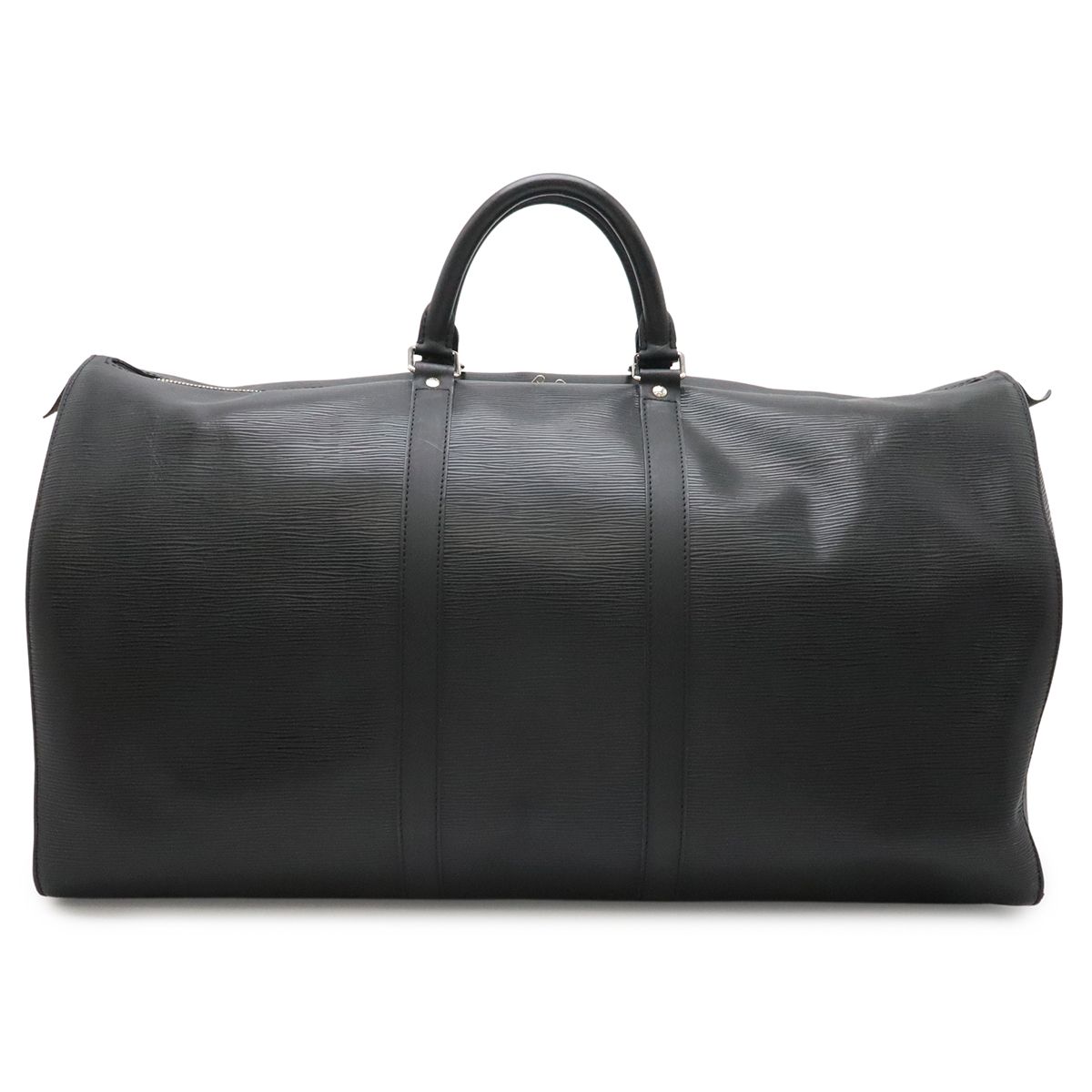Louis Vuitton Epi Keepall 55 Boston Bag Travel Purse Leather Noir Black