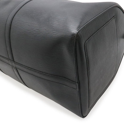 Louis Vuitton Epi Keepall 55 Boston Bag Travel Purse Leather Noir Black — view 3