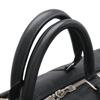 Louis Vuitton Epi Keepall 55 Boston Bag Travel Purse Leather Noir Black — view 7