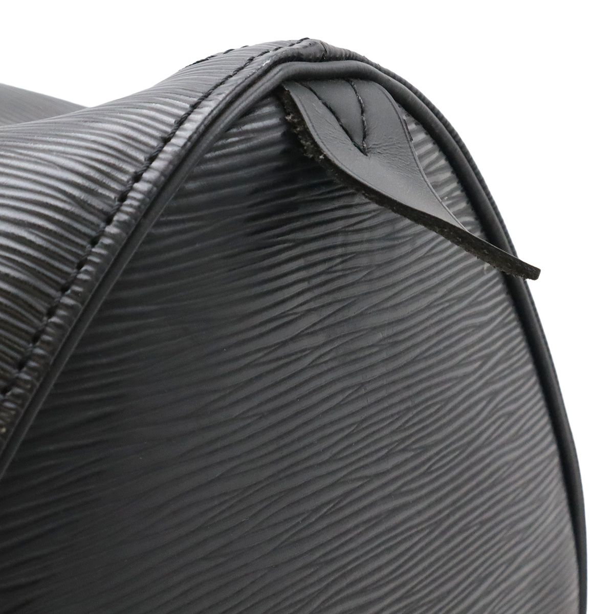 Louis Vuitton Epi Keepall 55 Boston Bag Travel Purse Leather Noir Black — view 5