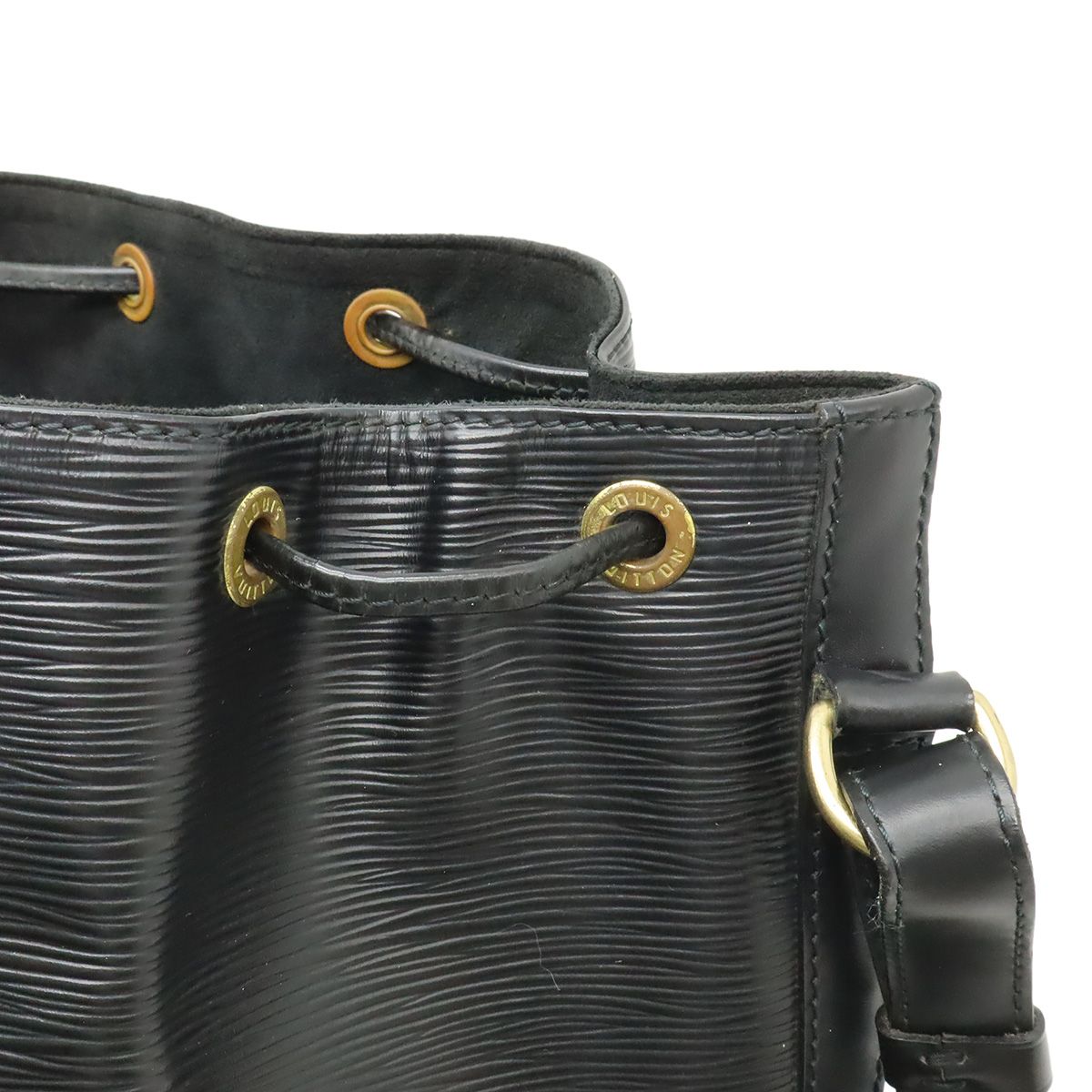 Louis Vuitton Epi Petit Noir Shoulder Bag Drawstring Black — view 6