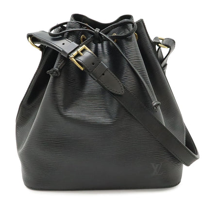 Louis Vuitton Epi Petit Noir Shoulder Bag Drawstring Black