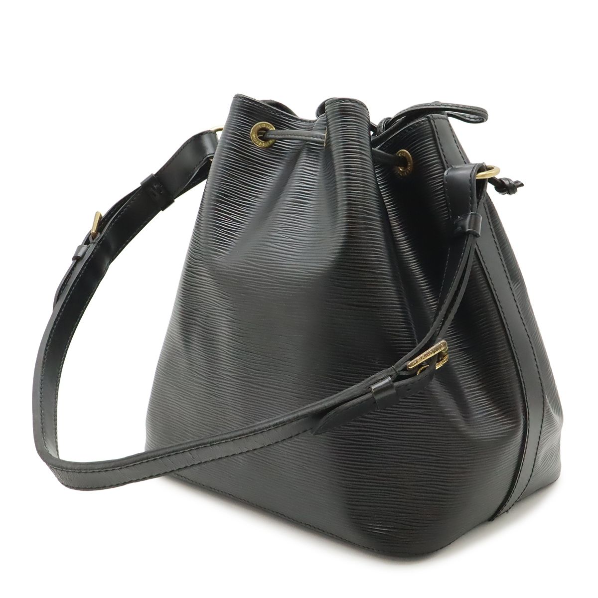 Louis Vuitton Epi Petit Noir Shoulder Bag Drawstring Black — view 2