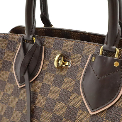 Louis Vuitton Damier Normandy Handbag Brown Magnolia Pink — view 9