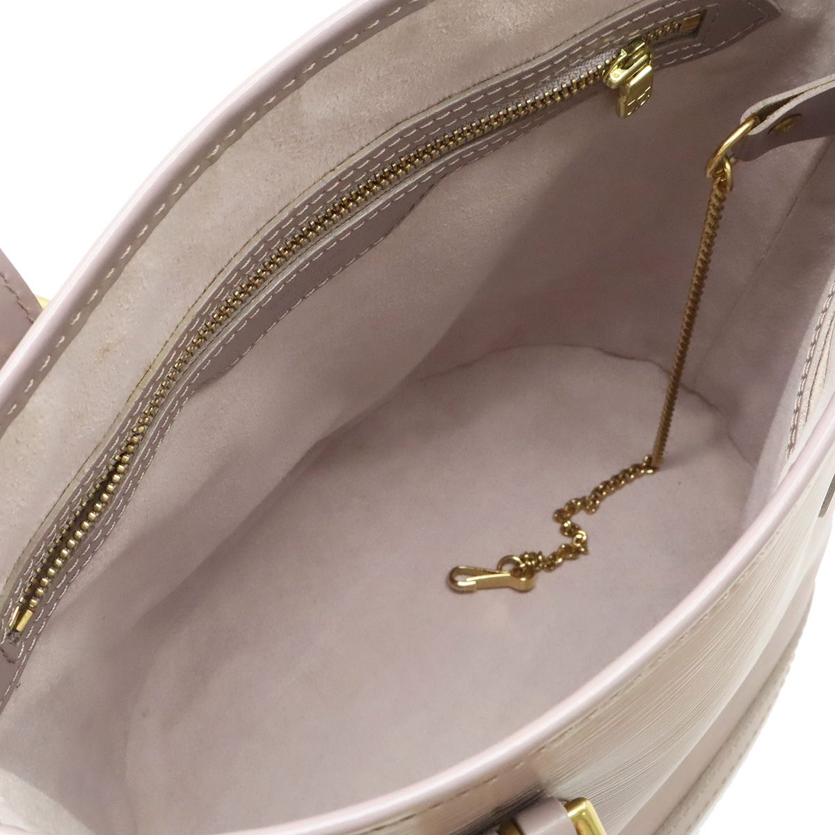 Louis Vuitton Epi Bucket PM 23 Shoulder Bag Tote Lilac with Purple Pouch — view 6