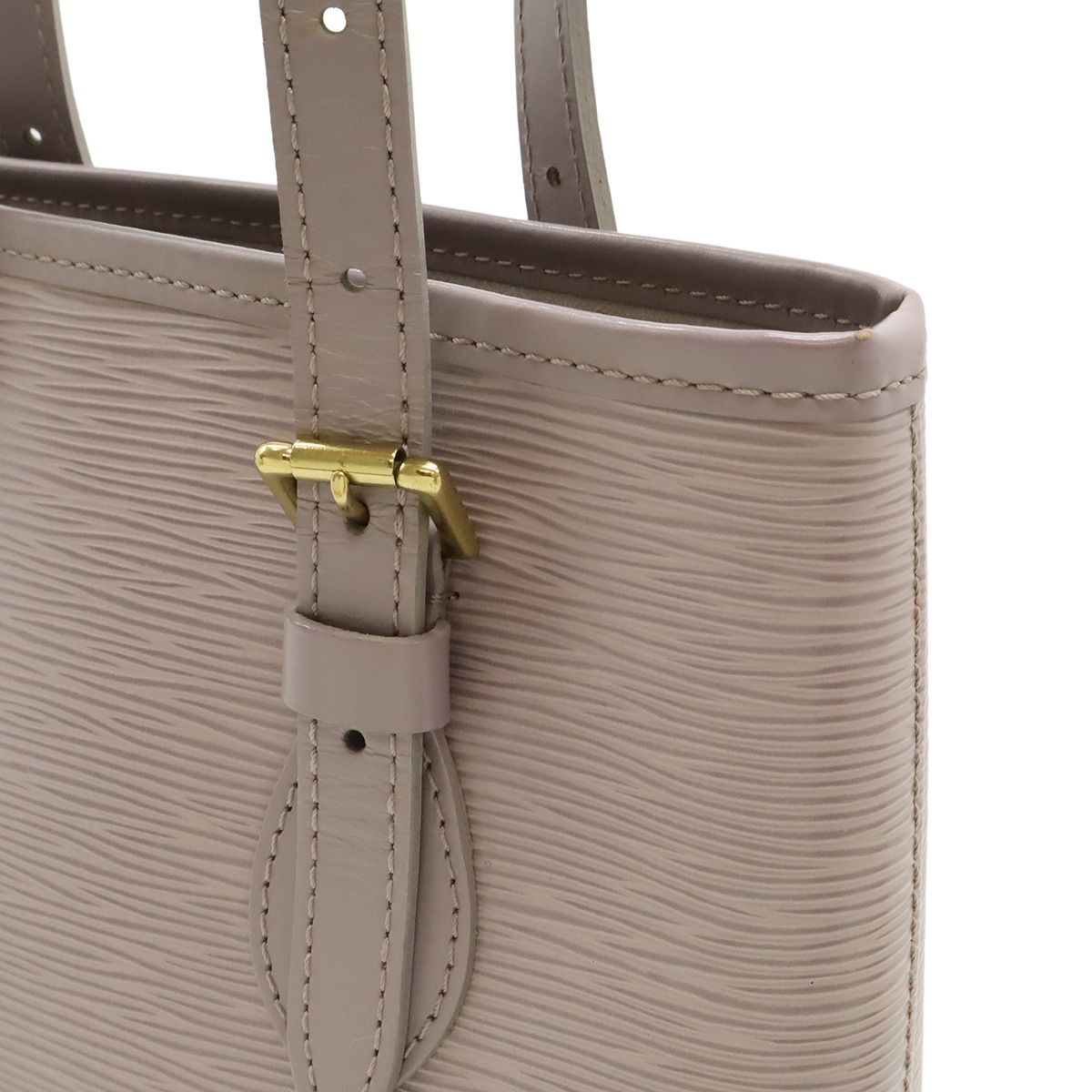 Louis Vuitton Epi Bucket PM 23 Shoulder Bag Tote Lilac with Purple Pouch — view 4