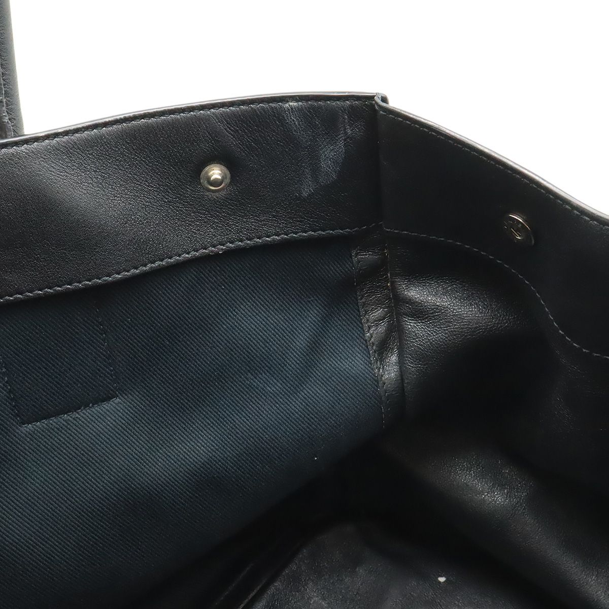 Saint Laurent Paris YSL Yves Rive Gauche Tote Shoulder Bag Leather Black — view 6