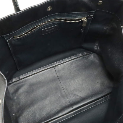 Saint Laurent Paris YSL Yves Rive Gauche Tote Shoulder Bag Leather Black — view 5