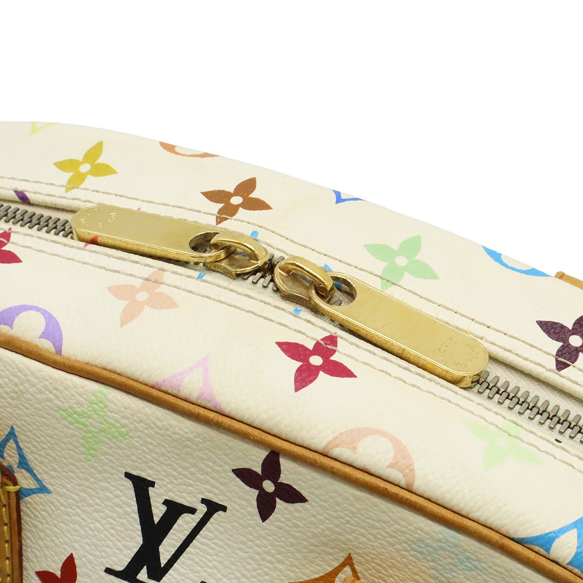 Louis Vuitton Monogram Multicolor Tourville Handbag Blanc White — view 5