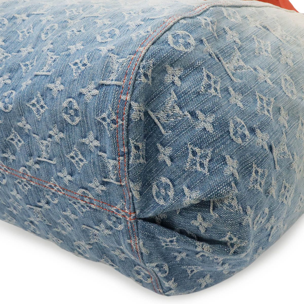 Louis Vuitton Monogram Denim Sunbeam Gradient Tote Shoulder Bag Blue — view 3
