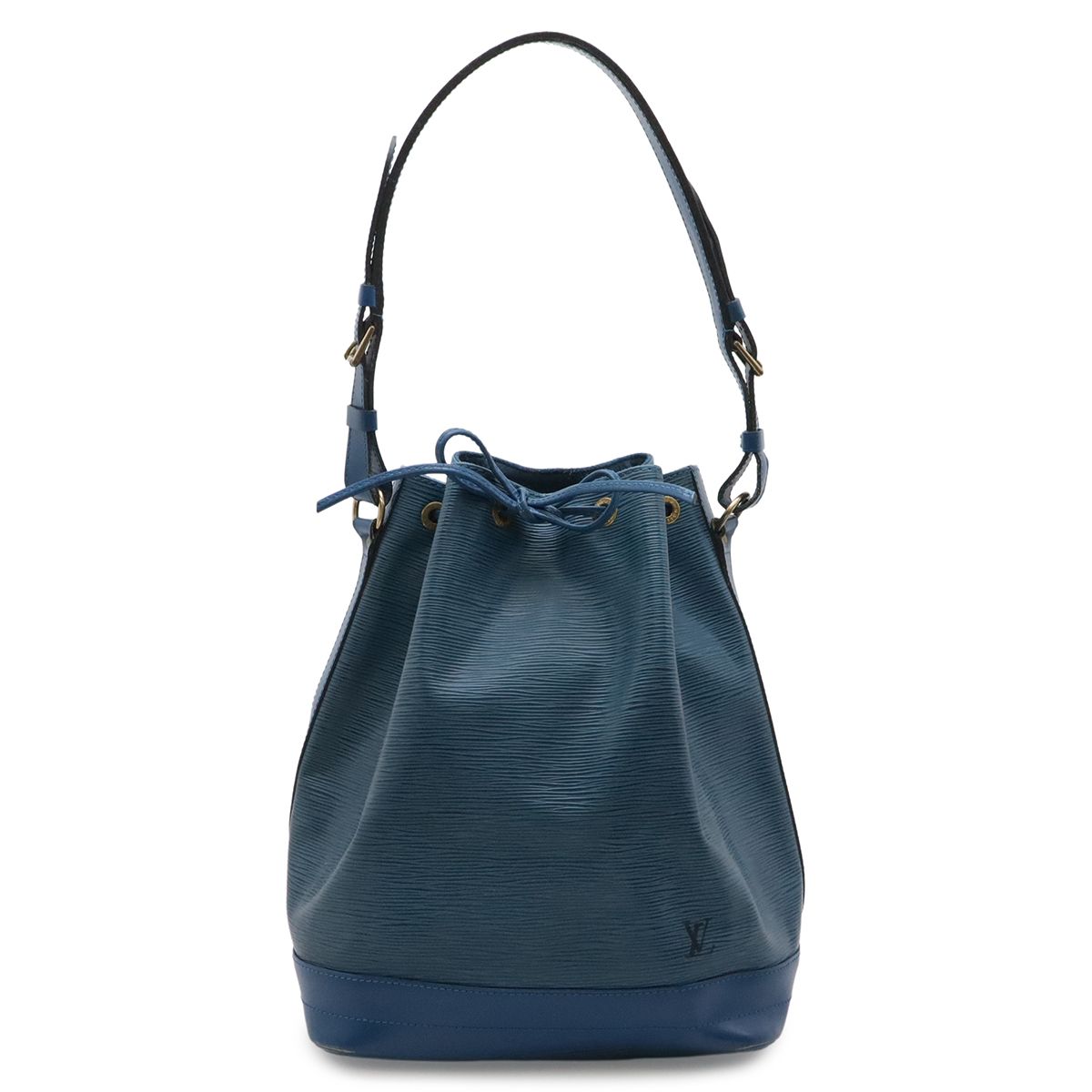 Louis Vuitton Epi Noe Drawstring Shoulder Bag Leather Toledo Blue