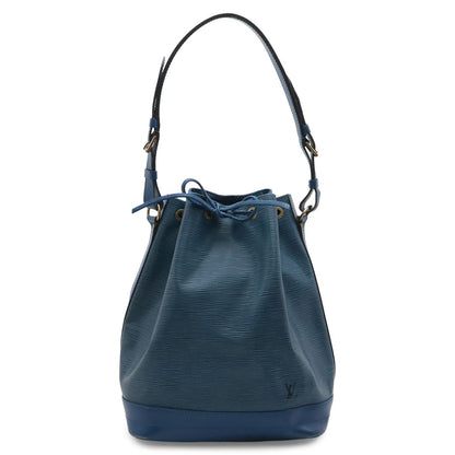 Louis Vuitton Epi Noe Drawstring Shoulder Bag Leather Toledo Blue