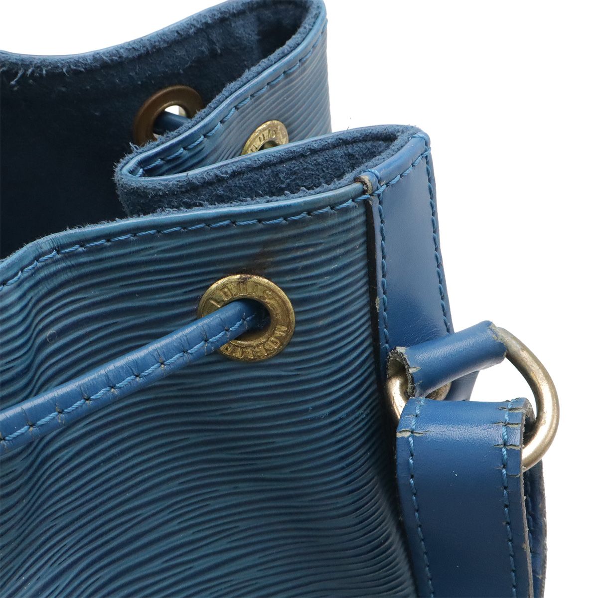 Louis Vuitton Epi Noe Drawstring Shoulder Bag Leather Toledo Blue — view 5