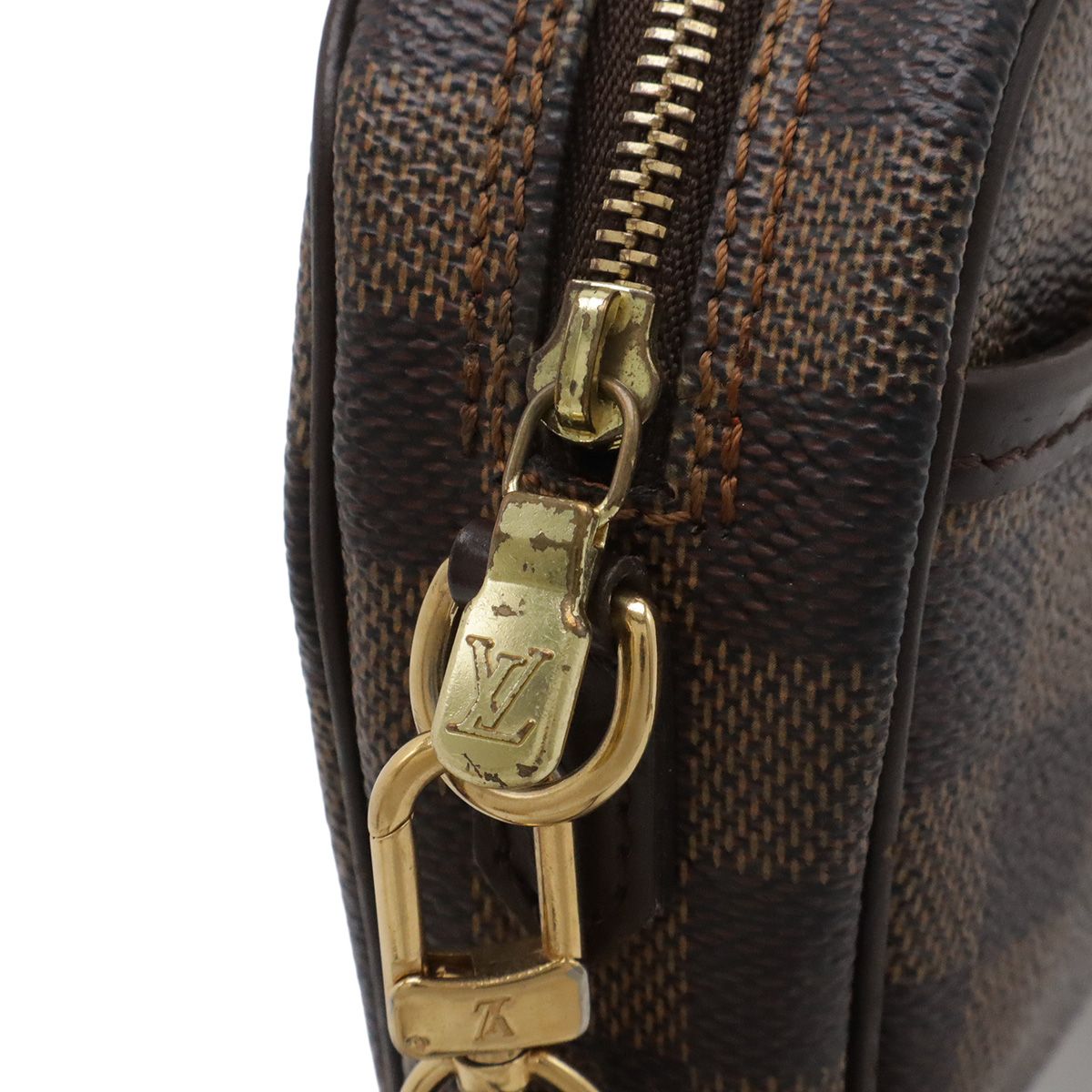 Louis Vuitton Damier Pochette Ipanema Shoulder Bag 2-Way Crossbody Pouch Case — view 4