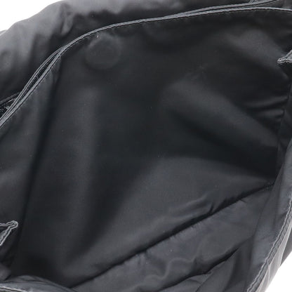 Prada Re-Nylon Triangle Padded Shoulder Bag Crossbody Leather Nero Black — view 6
