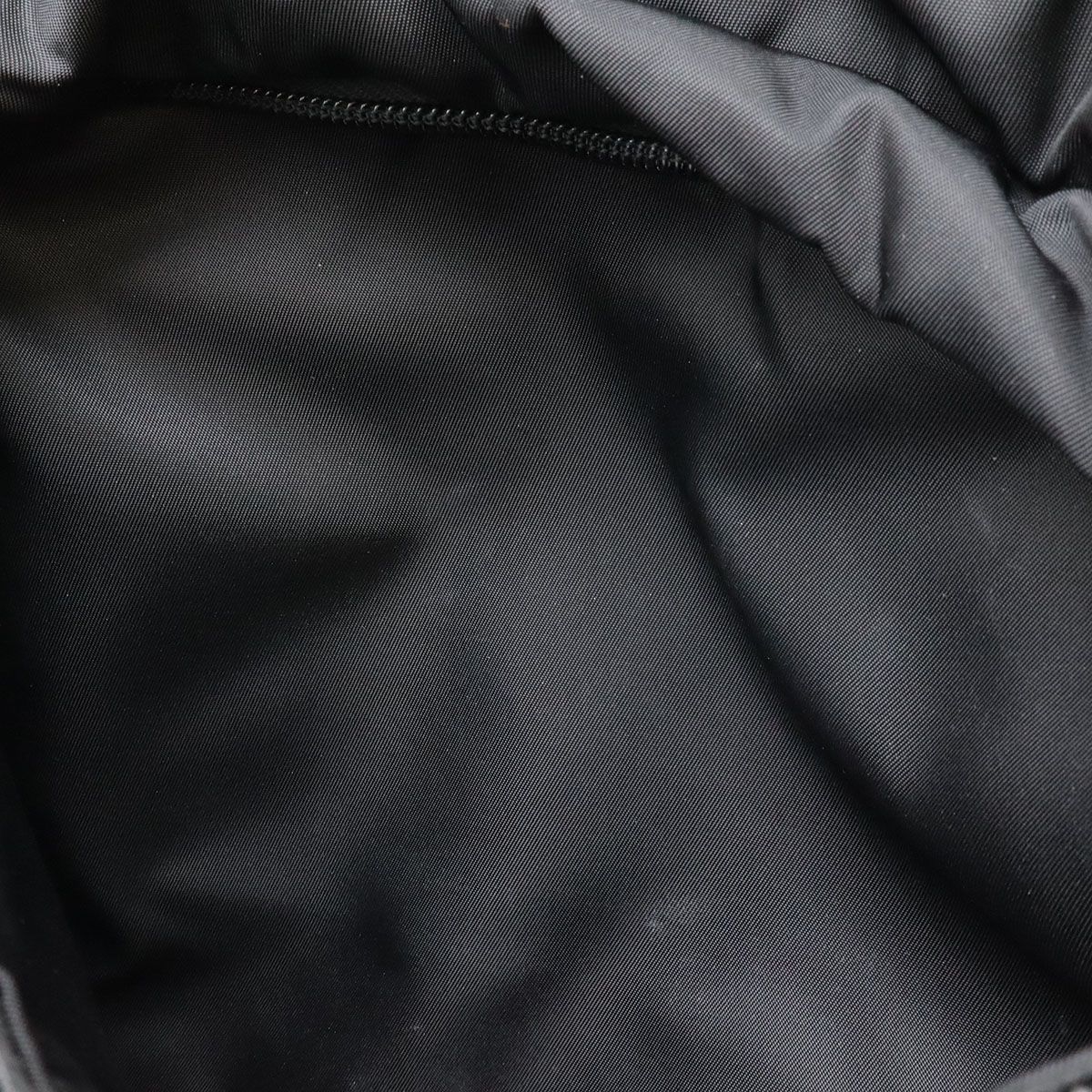 Prada Re-Nylon Triangle Padded Shoulder Bag Crossbody Leather Nero Black — view 9