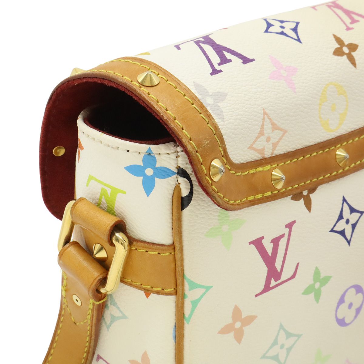 Louis Vuitton Monogram Multicolor Sologne Shoulder Bag Crossbody Blanc White — view 4