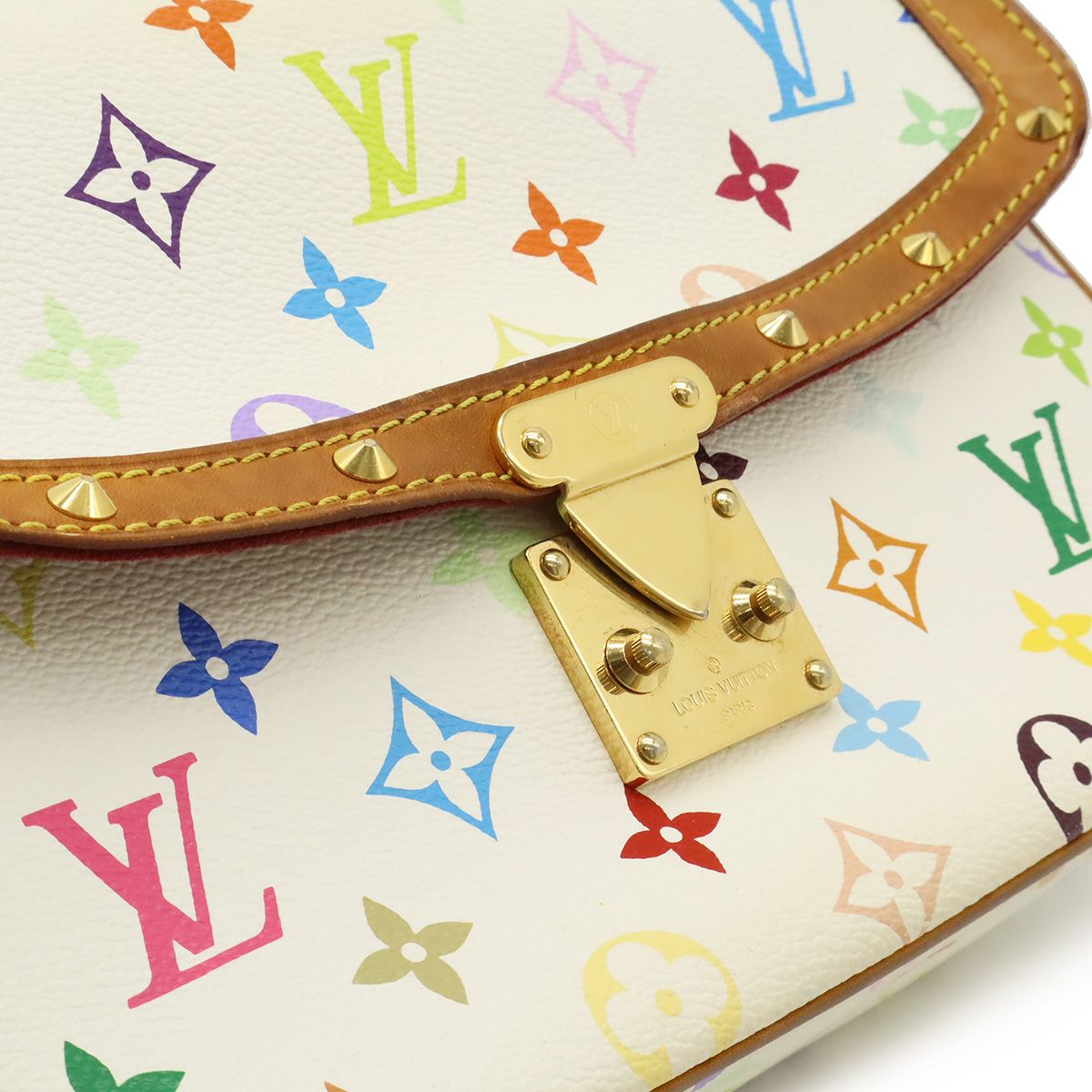 Louis Vuitton Monogram Multicolor Sologne Shoulder Bag Crossbody Blanc White — view 9