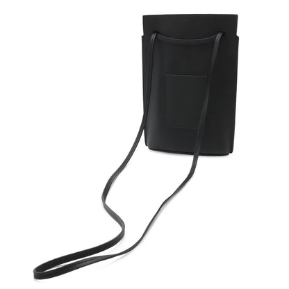 Loewe Anagram Dice Pocket Shoulder Bag Pouch Pochette Classic Calf Leather Black — view 2
