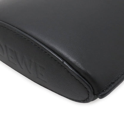 Loewe Anagram Dice Pocket Shoulder Bag Pouch Pochette Classic Calf Leather Black — view 3