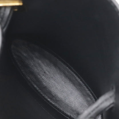 Loewe Anagram Dice Pocket Shoulder Bag Pouch Pochette Classic Calf Leather Black — view 6