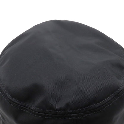 Prada Triangle Logo Bucket Hat Nylon Nero Black #xl 58 cm — view 3