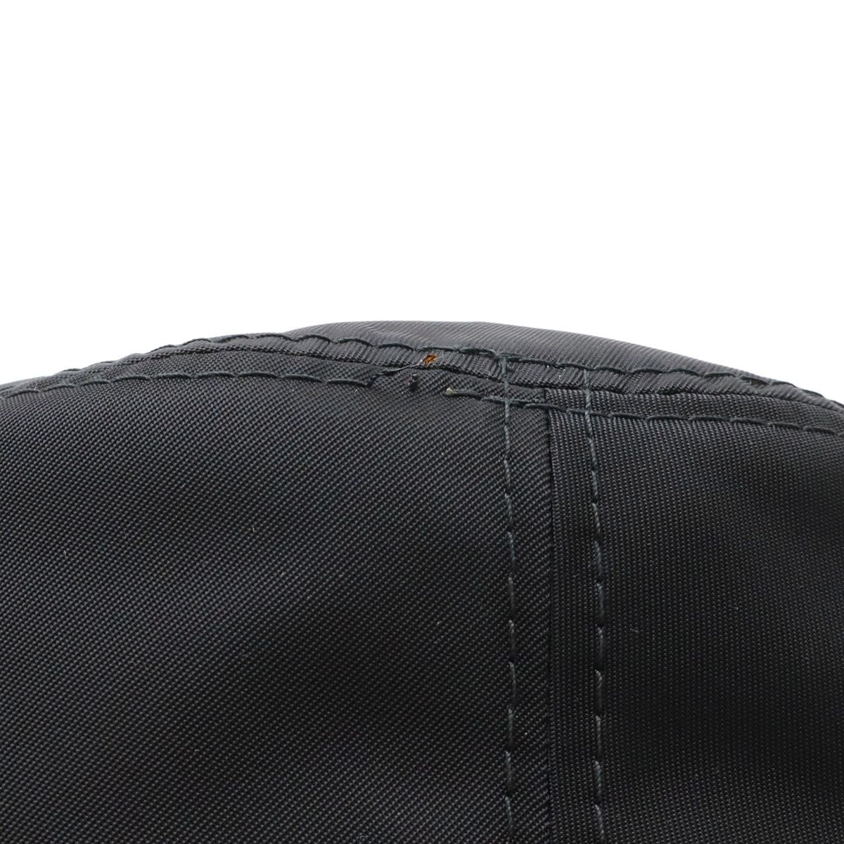 Prada Triangle Logo Bucket Hat Nylon Nero Black — view 3