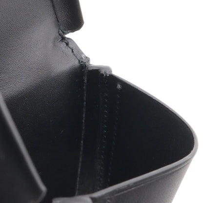 Loewe Anagram Heel Pouch Mini Shoulder Bag Pochette Calf Leather Black 109.54.15 — view 7