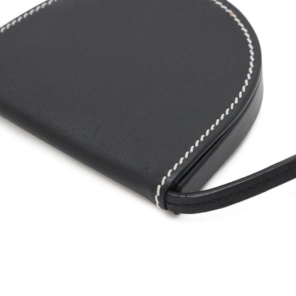 Loewe Anagram Heel Pouch Mini Shoulder Bag Pochette Calf Leather Black 109.54.15 — view 3