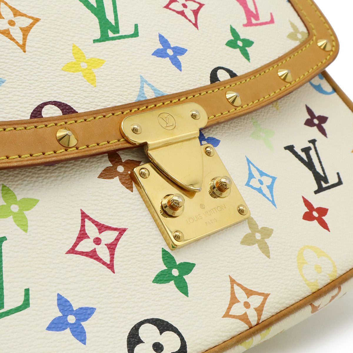 Louis Vuitton Monogram Multicolor Sologne Shoulder Bag Crossbody Blanc White — view 9