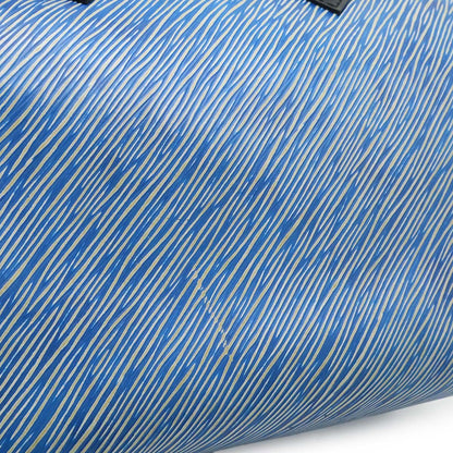 Louis Vuitton Epi Denim Speedy Bandouliere 25 Mini Boston Bag Blue Silver — view 9