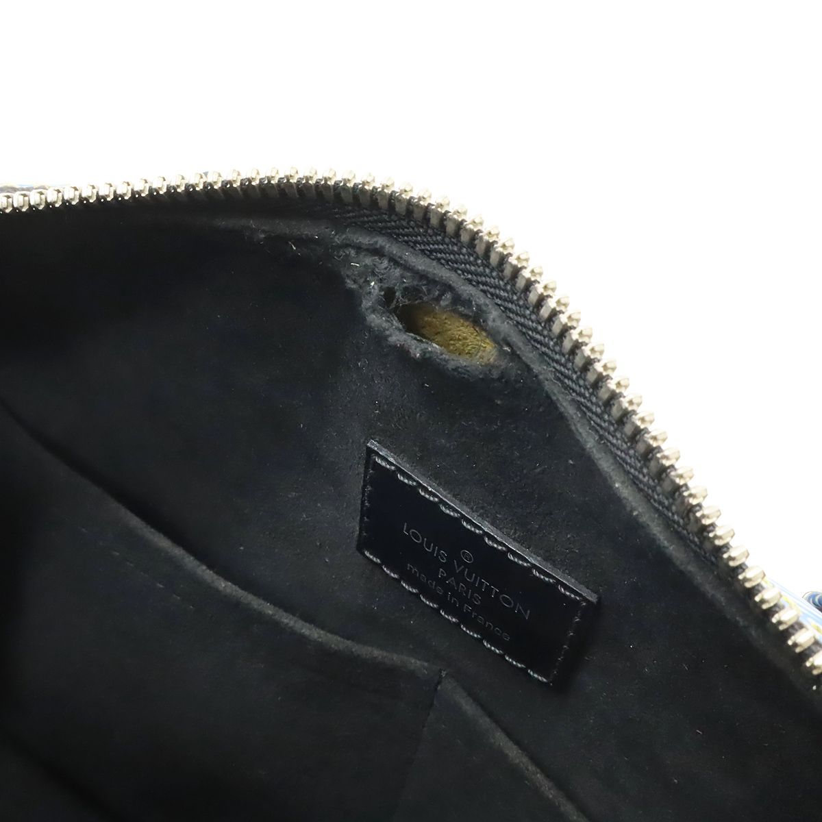 Louis Vuitton Epi Denim Speedy Bandouliere 25 Mini Boston Bag Blue Silver — view 7