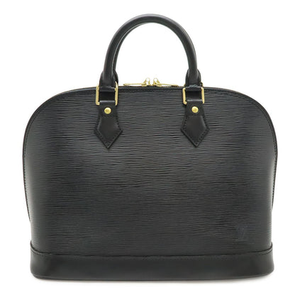Louis Vuitton Epi Alma Handbag Leather Noir Black Gold