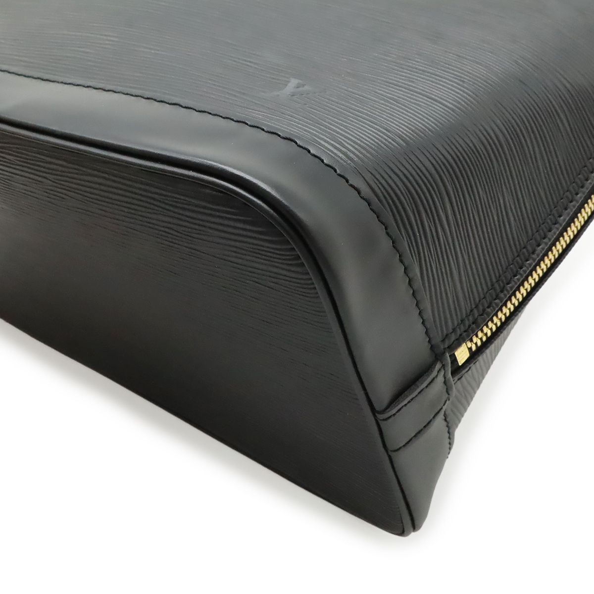 Louis Vuitton Epi Alma Handbag Leather Noir Black Gold — view 3