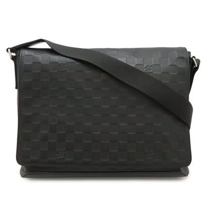 Louis Vuitton Damier Infini District MM Shoulder Bag Onyx Black
