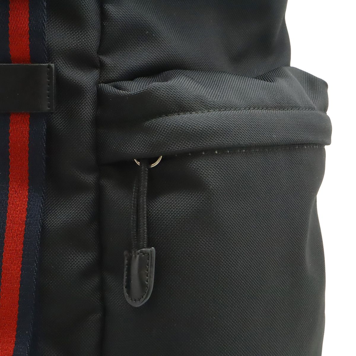 Gucci Techno Canvas Web Line Sherry Cat Head Backpack Leather Black — view 7