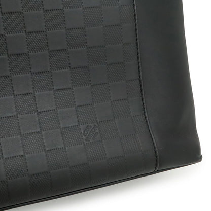 Louis Vuitton Damier Infini Cabas Voyage Tote Shoulder Bag Leather Onyx Black — view 8