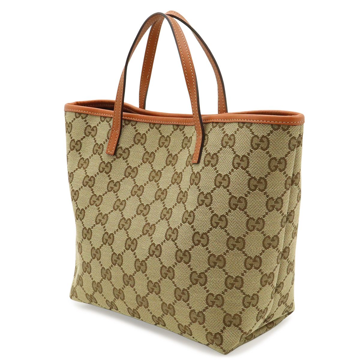 Gucci GG Canvas Children's Zoo Papagallo Parrot Bird Tote Khaki Beige Orange — view 2