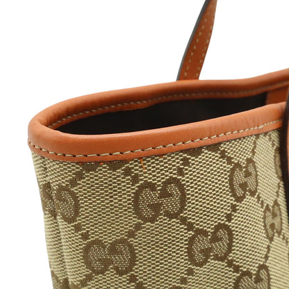 Gucci GG Canvas Children's Zoo Papagallo Parrot Bird Tote Khaki Beige Orange — view 8
