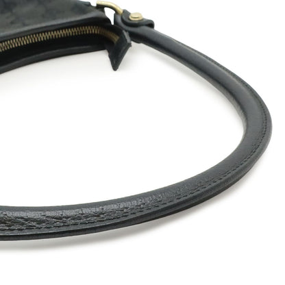 Gucci Abbey GG Canvas Shoulder Bag Leather Black Gold — view 4