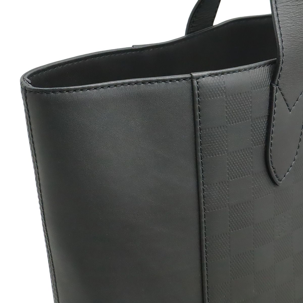 Louis Vuitton Damier Infini Cabas Voyage Tote Shoulder Bag Leather Onyx Black — view 8