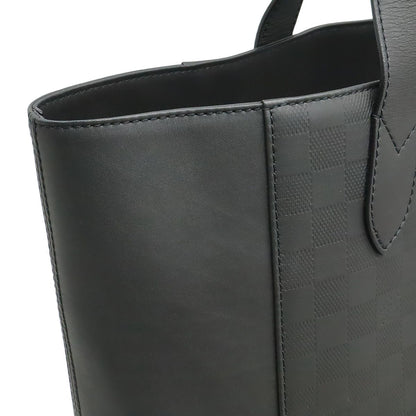 Louis Vuitton Damier Infini Cabas Voyage Tote Shoulder Bag Leather Onyx Black — view 8