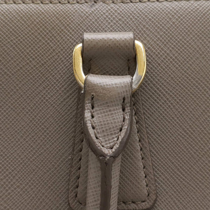 Prada Galleria 2-Way Shoulder Bag Crossbody Saffiano Leather Argilla Gray Ju — view 6