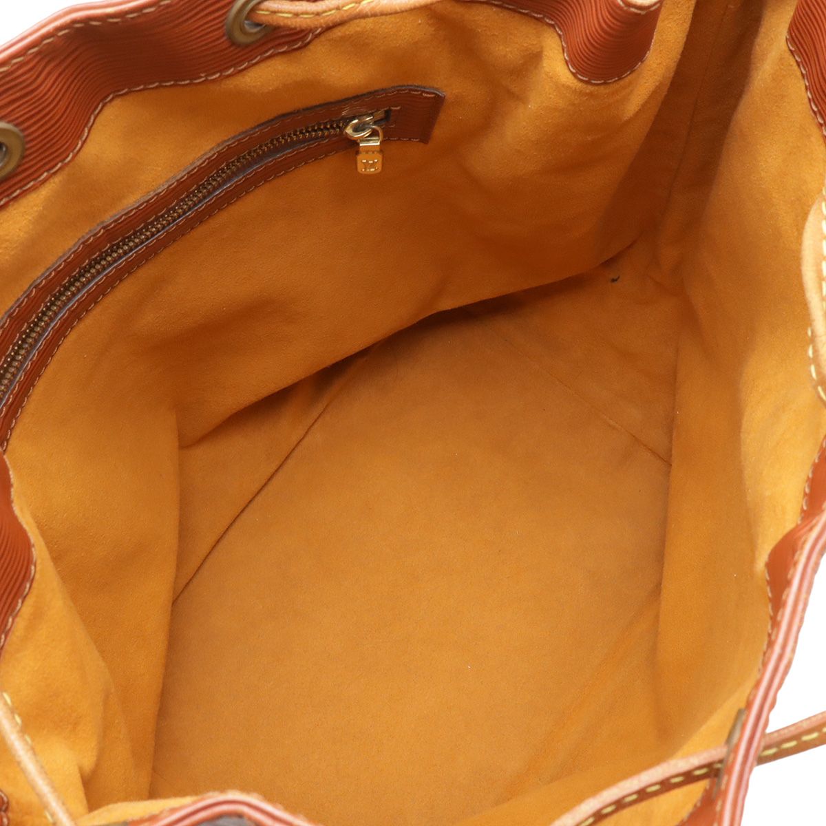 Louis Vuitton Epi Noe Drawstring Shoulder Bag Bicolor Leather Kenya Brown — view 5