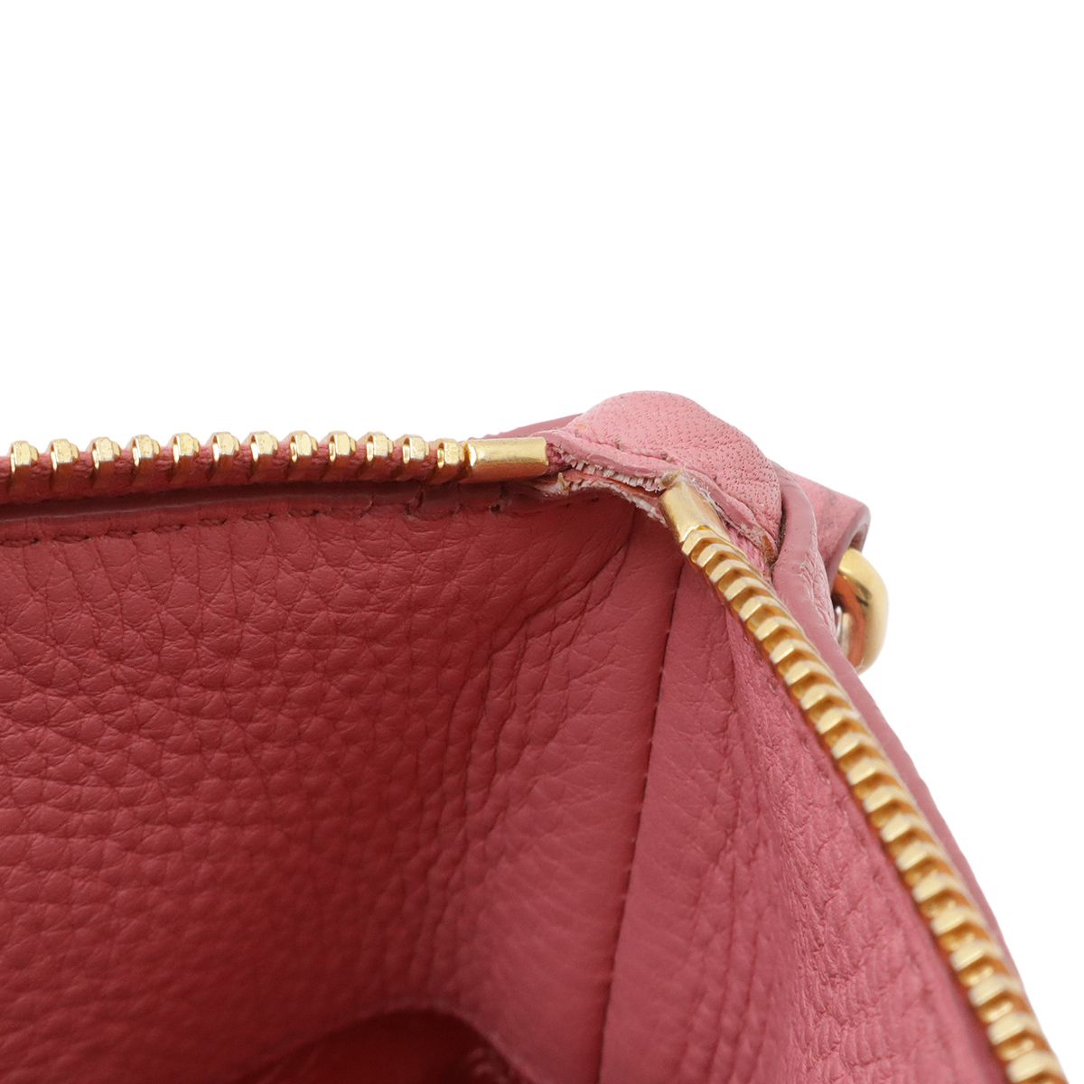 Prada Vitello Daino 2-Way Shoulder Bag Crossbody Pink Gold — view 8