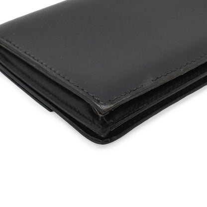 Hermes Sakura Series Button Card Case Business Holder Box Calf Leather Black — view 3