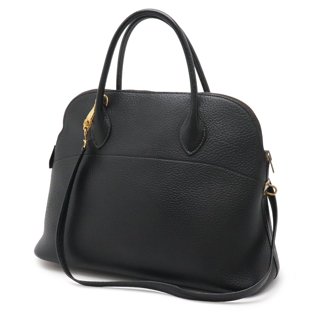 Hermes Bolide 35 2-Way Shoulder Bag Fjord Black Gold — view 2