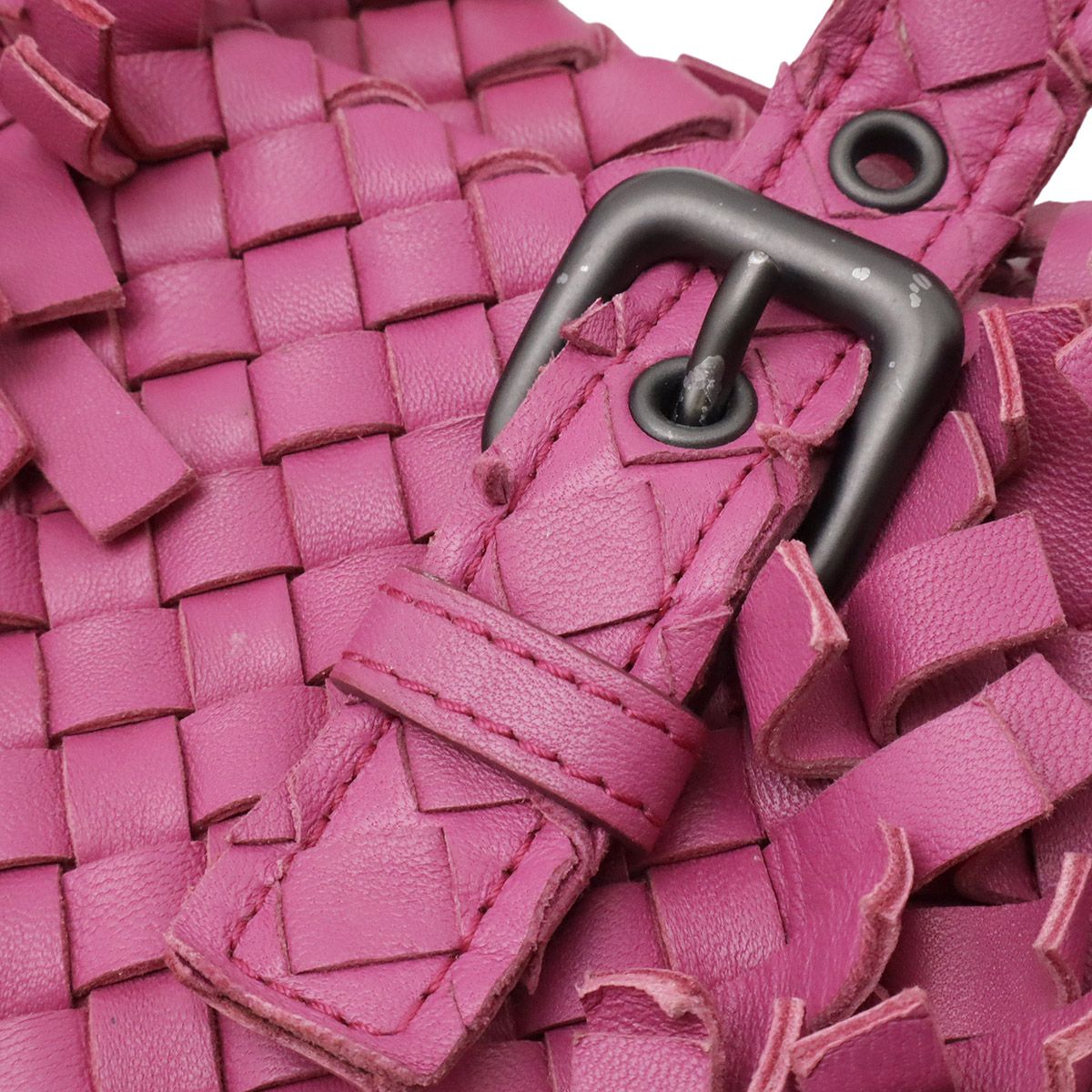 Bottega Veneta Intrecciato Fringe Tote Shoulder Bag Leather Purple Pink — view 5